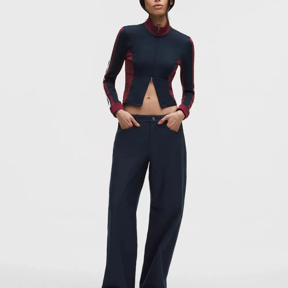 Lululemon EasyFive Low-Rise Classic-Wide Pant Regular 28 True Navy NWT - Picture 1 of 8
